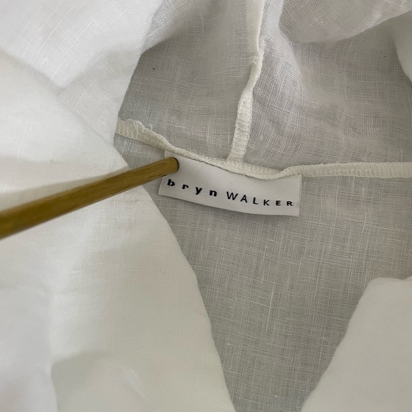 Bryn Walker linen Noa sleeveless asymmetrical tunic with cowl neck - Picture 7 of 10